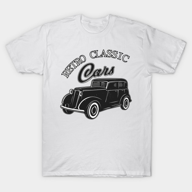 Retro Classic Cars T-Shirt by letnothingstopyou
